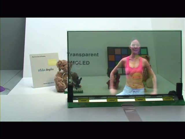 Samsung transparent AMOLED monitor