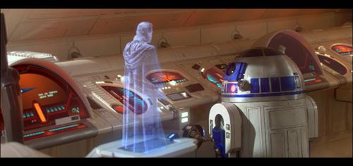 Obi Wan as a hologram